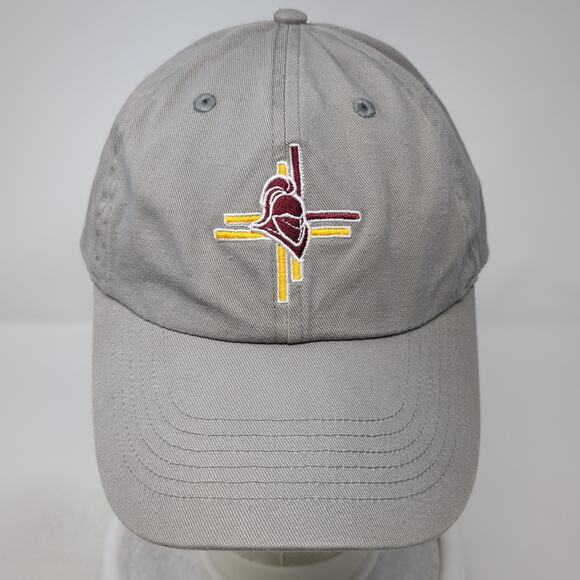 North & Acrux Baseball Cap Gray One Size Adjustable Embroidered 6 Panel Cotton - Picture 2 of 9